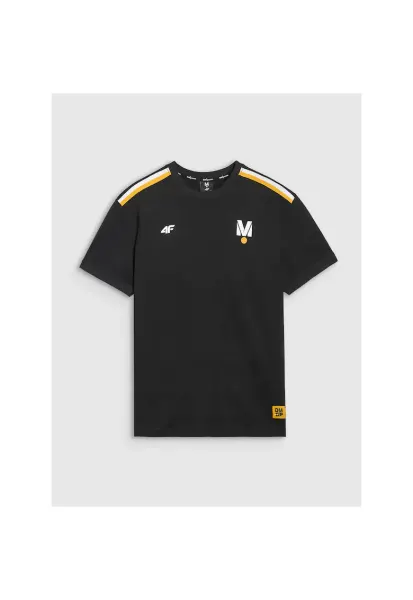 Tricou sport  regular - imprimeu Drift Masters - negru - bumbac 100% -