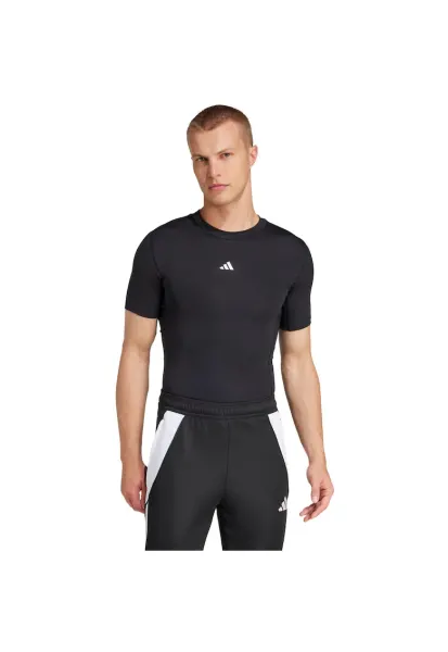Tricou sportiv barbati -  JP4674 - compresiv - negru - poliester reciclat
