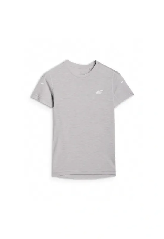 Tricou trekking dama - Textil - Gri deschis