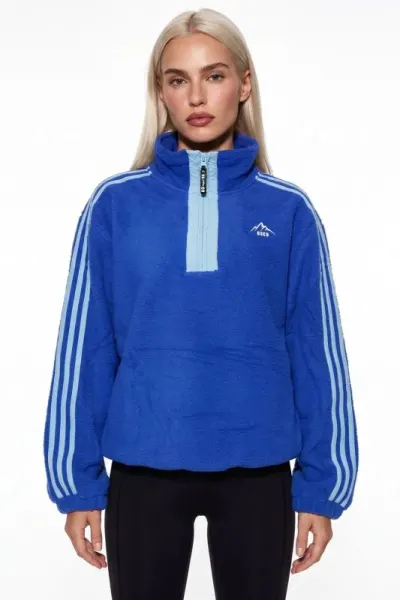 Vector Half-Zip Fleece Pullover in Blue - S