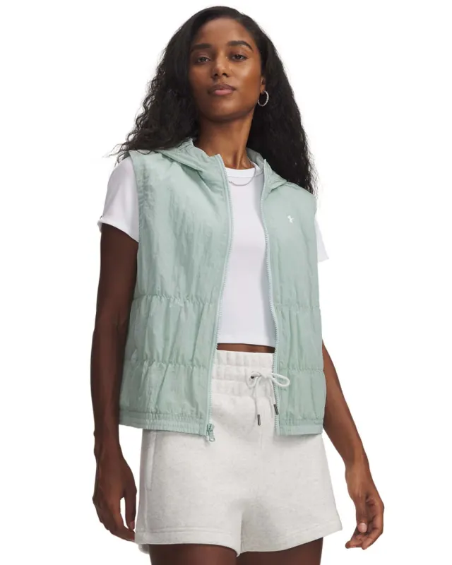 Vesta Dama RIVAL WOVEN RUCHED VEST Under Armour