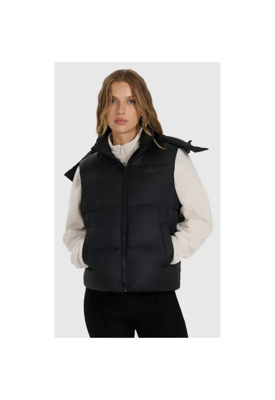Vesta sport dama WAW25TVJAF223-20S - 4F - Poliester - Negru